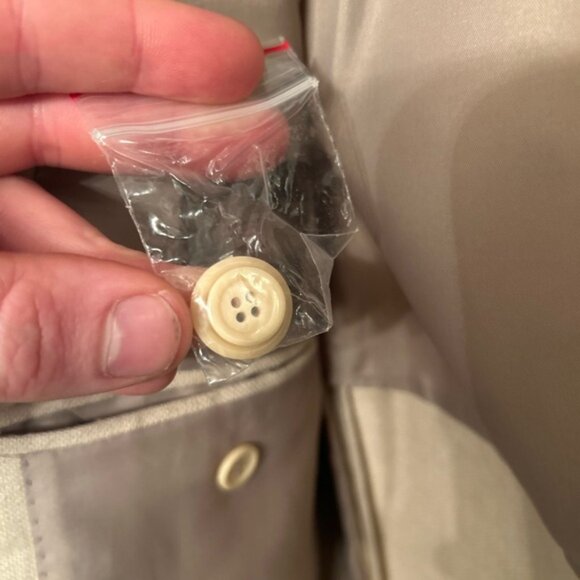 Italian Luciano Barbera 100% Linen Tan Blazer Suite Jacket - Picture 9 of 9